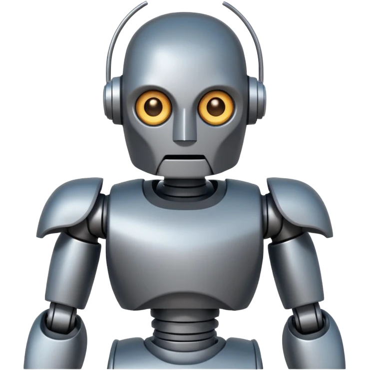 Greek Robot a giant and have good body made of iron and a good face like greek gods  emoji