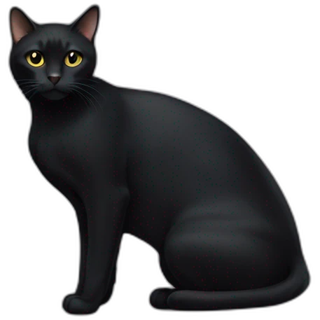 all-black-cat-body-notail emoji