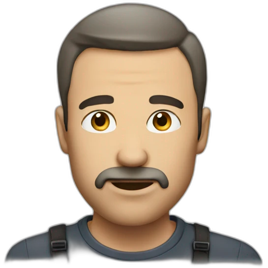 Man says shush emoji