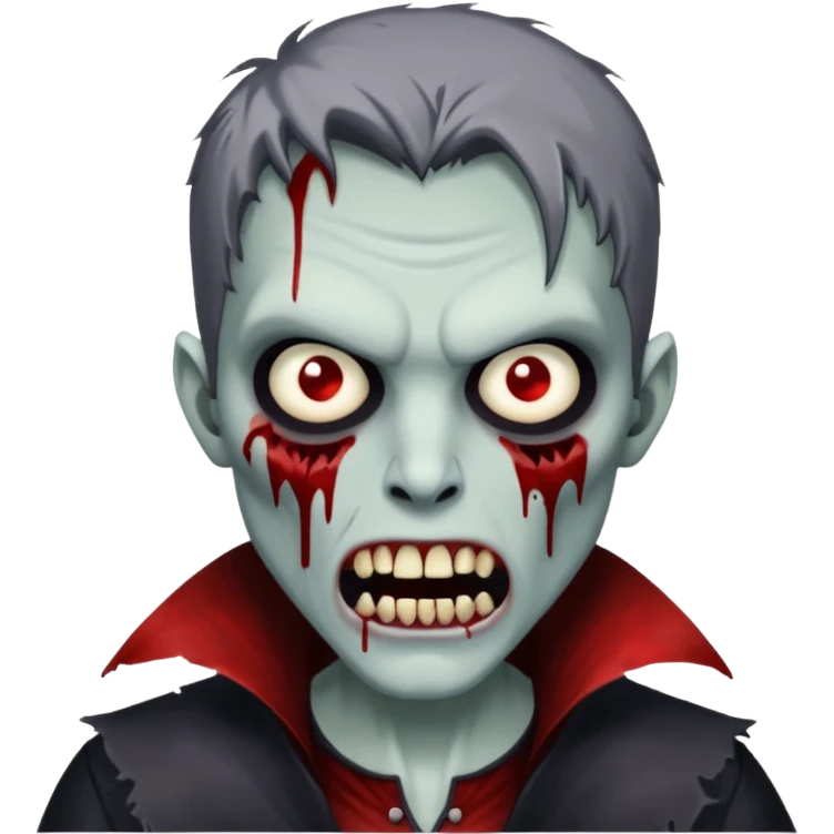 Zombie vampire emoji
