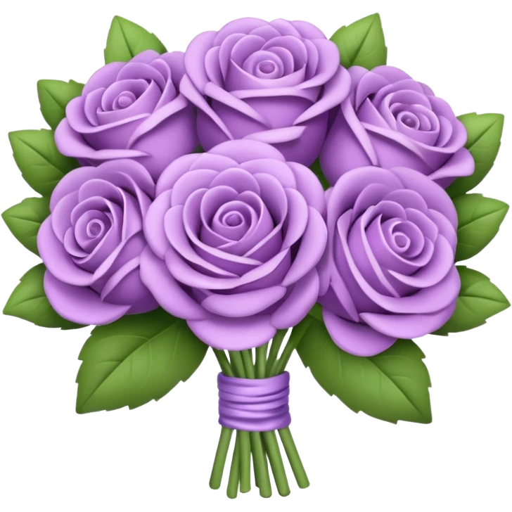 Pastel purple bouqet emoji