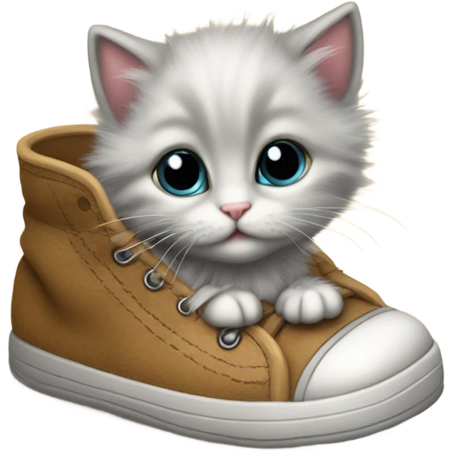 Kitten in shoe  emoji