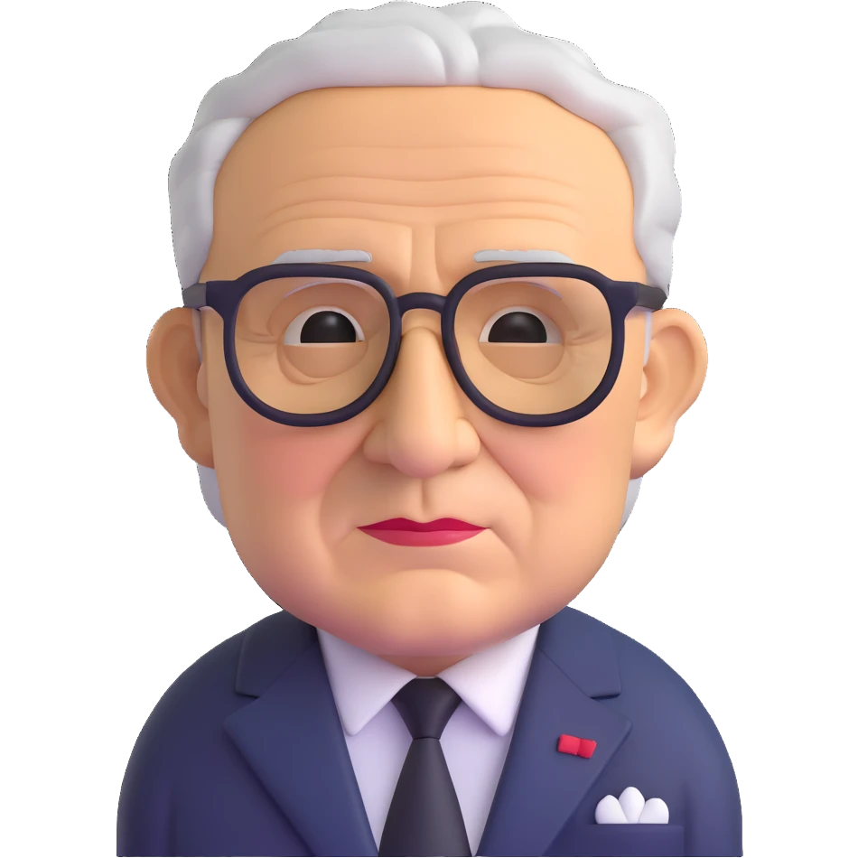 portrait of Henry Kissinger emoji