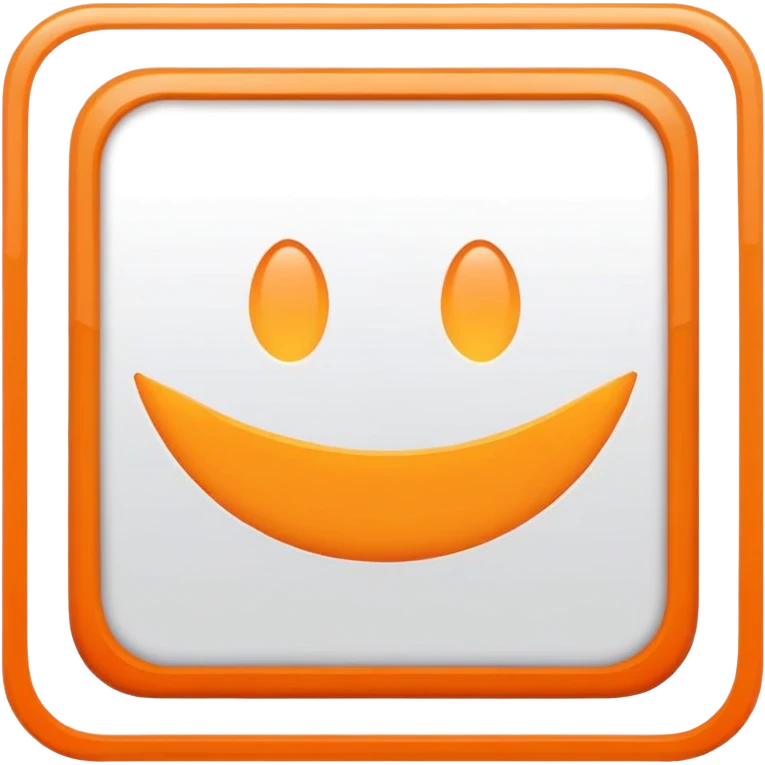 orange square with border emoji