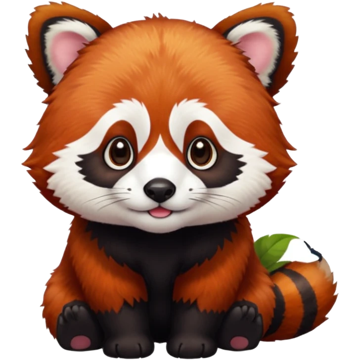 Panda vermelho emoji