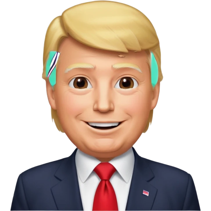 Donald Trump speaking at a rally emoji