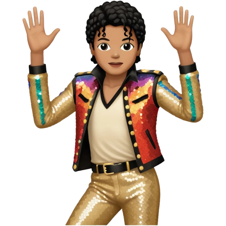 michel jacson dançando emoji
