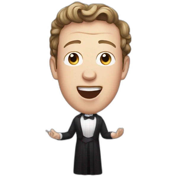 mark zuckerberg singing opera emoji