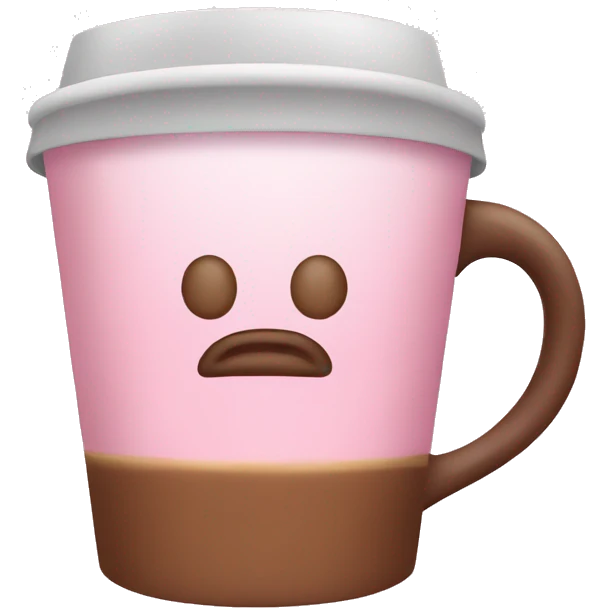 Light pink coffee emoji