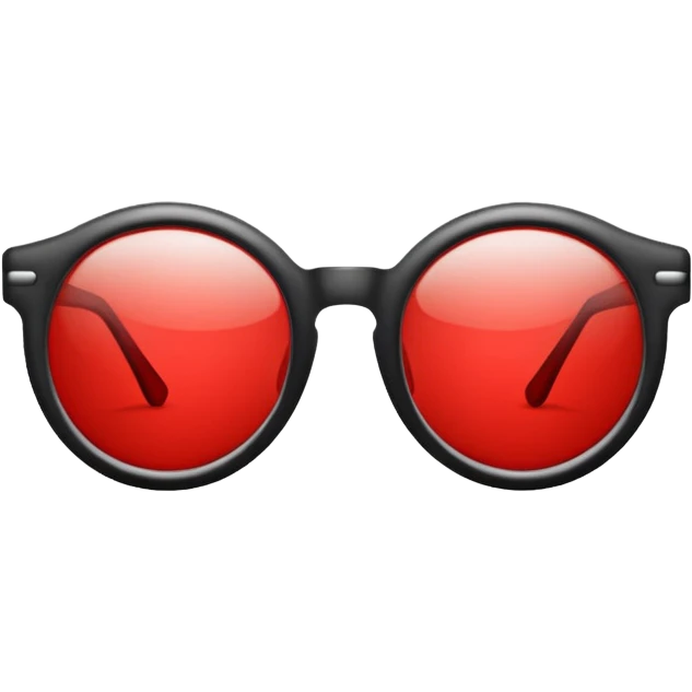 glasses with red lenses emoji