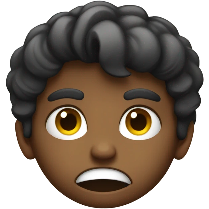 Boy angry at girl  emoji