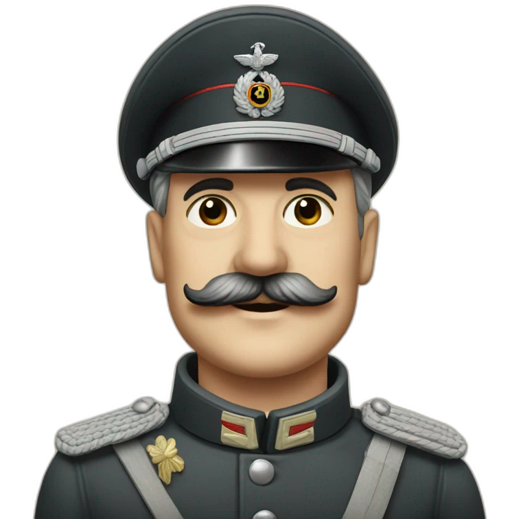 German general 1940 with mustach emoji