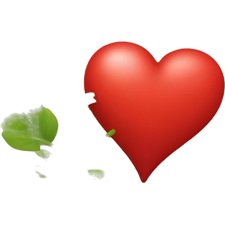 Un cœur rouge sans rien d’autre emoji