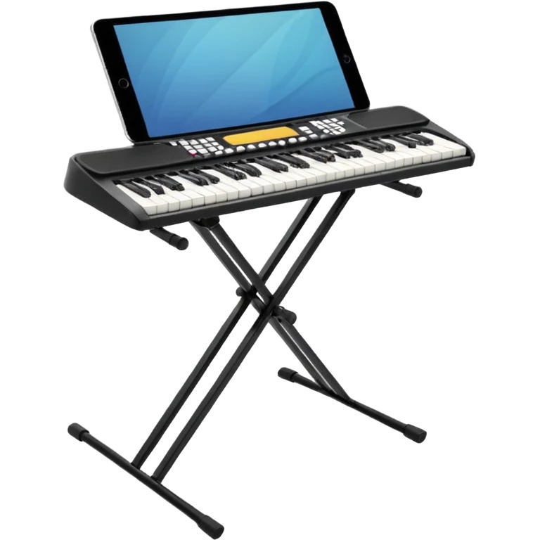 Electric keyboard stand emoji