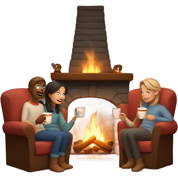 Warm by the fire emoji