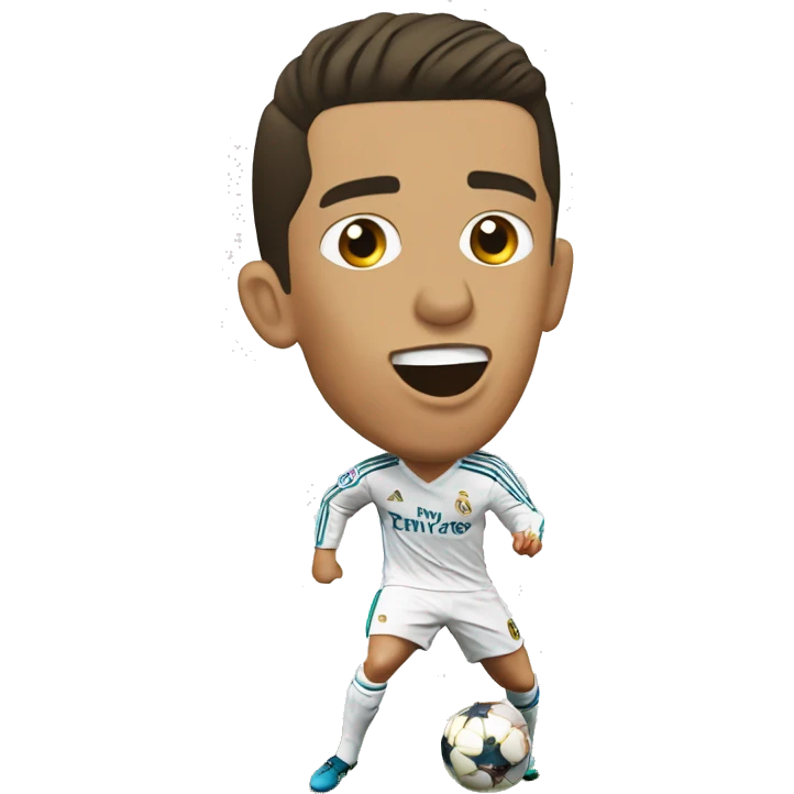 Cristiano Ronaldo play in Real Madrid  emoji