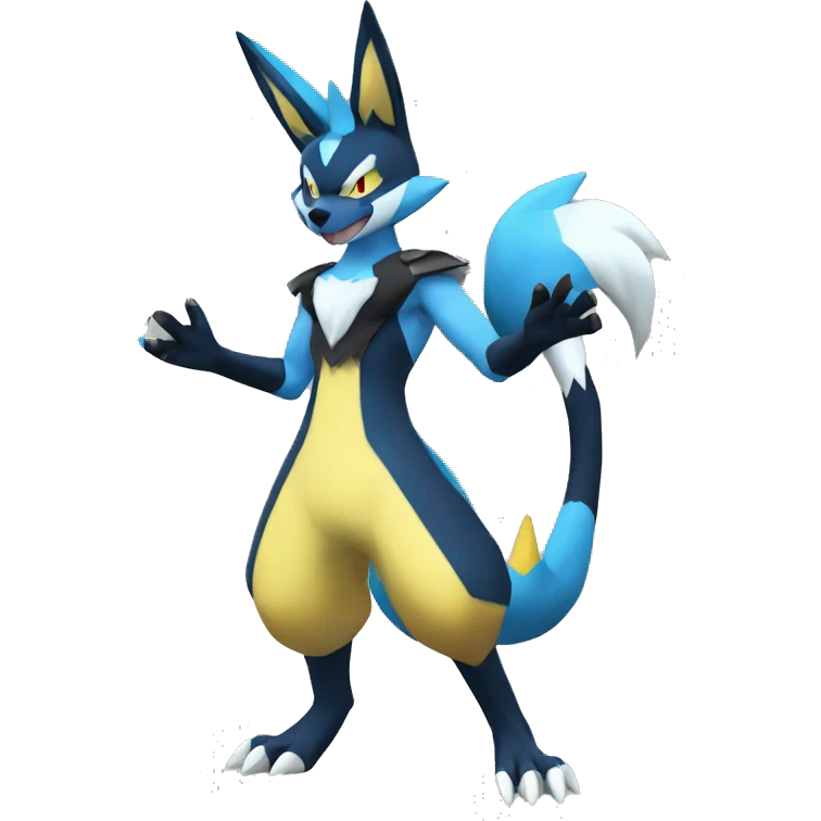 Lucario-Zeraora full body emoji