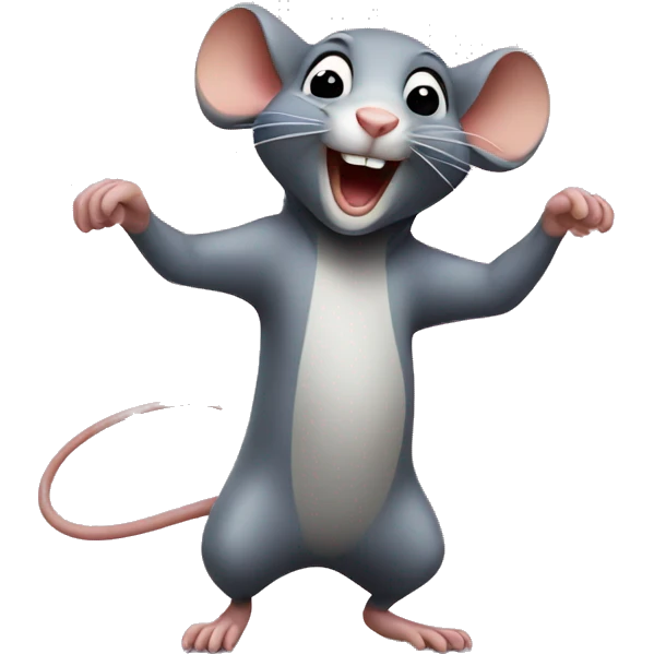 Happy rat dancing  emoji
