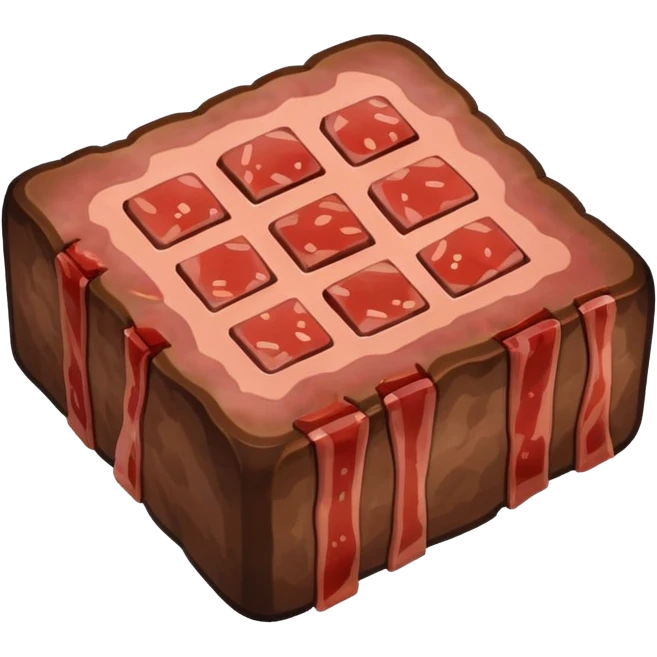 Minecraft steak emoji