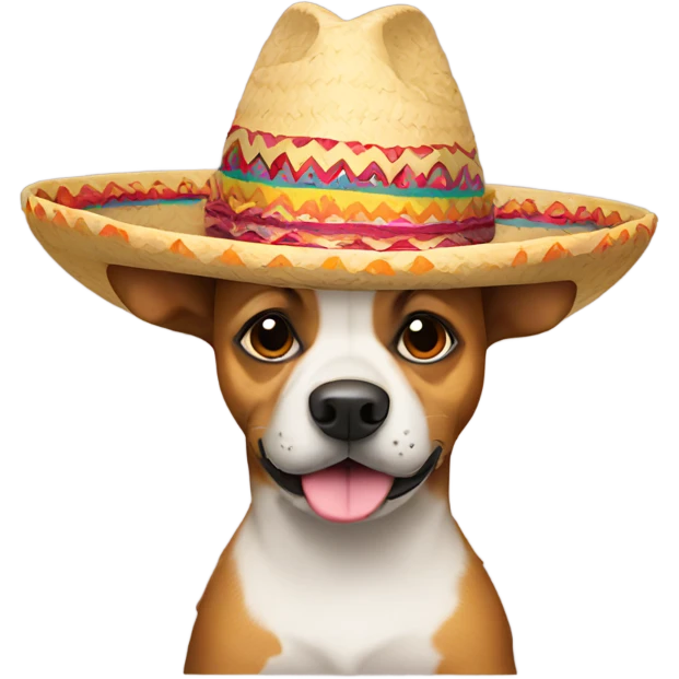 Dog wearing a sombreros  emoji