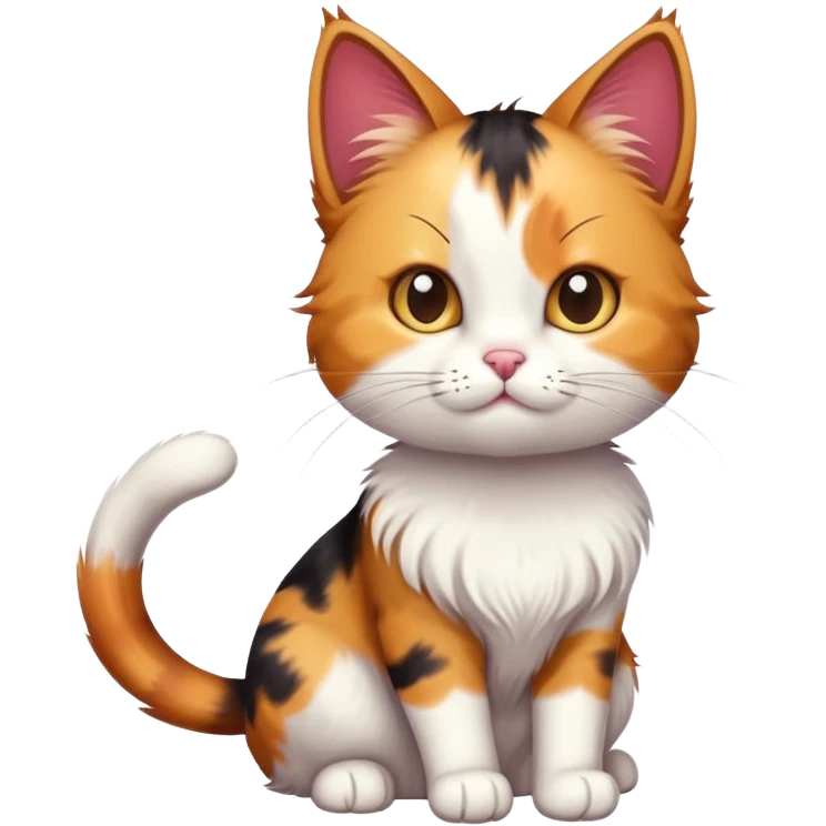 cat with ponytail emoji