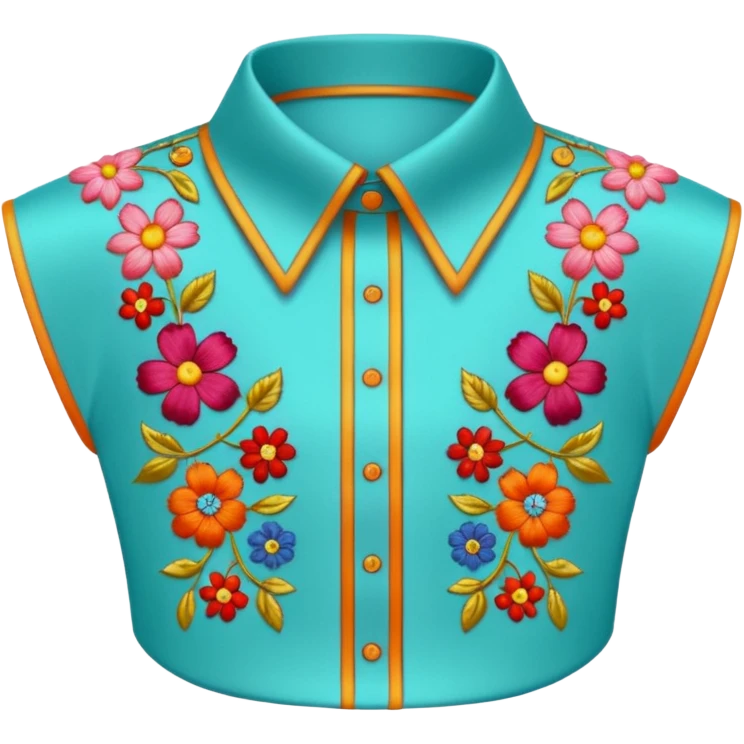 decorative color shirt collar emoji