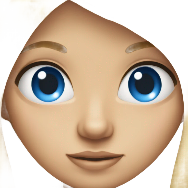 A blonde blue eyed half dutch half Brazilian girl emoji
