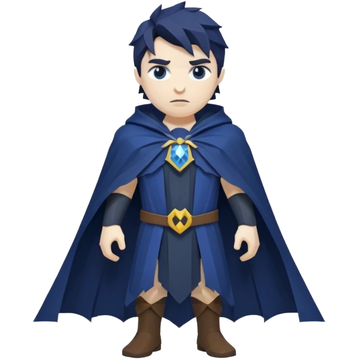 low poly warlock cape fantasy emoji