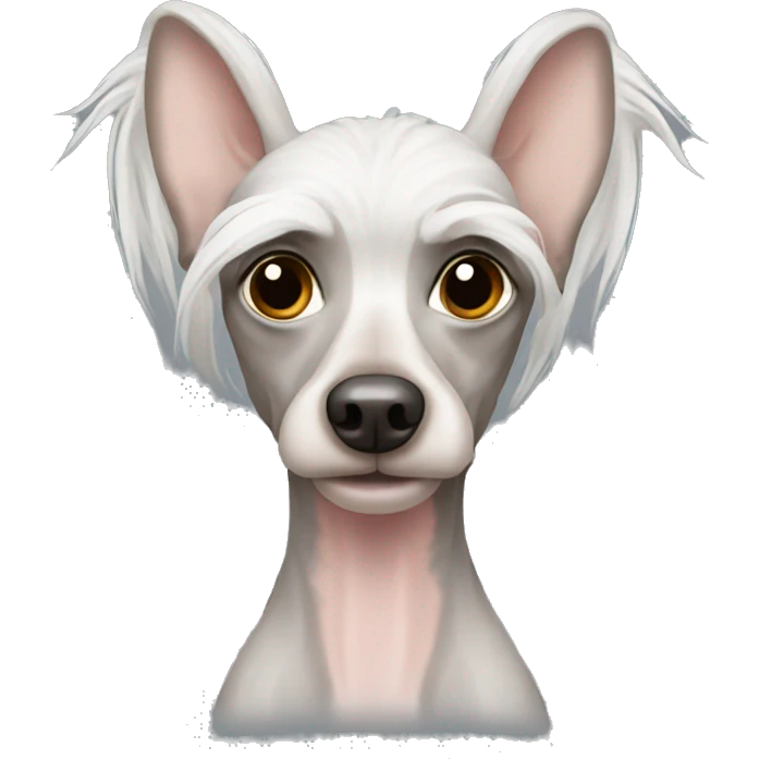Hairless Chinese crested dog emoji