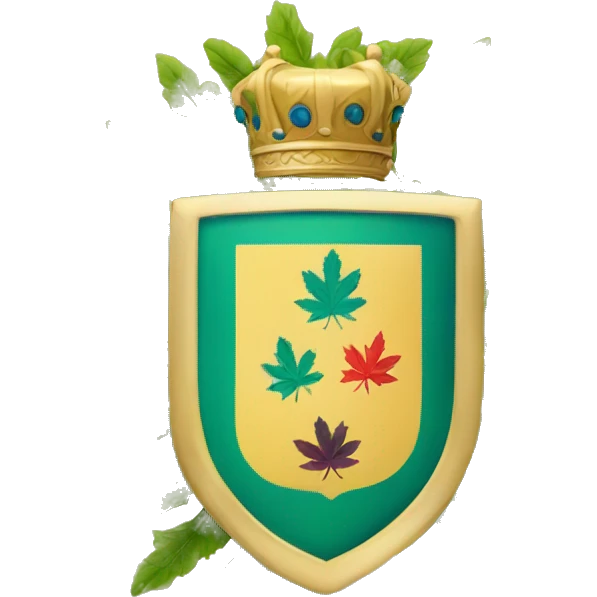 Coat of arms with leafs  emoji