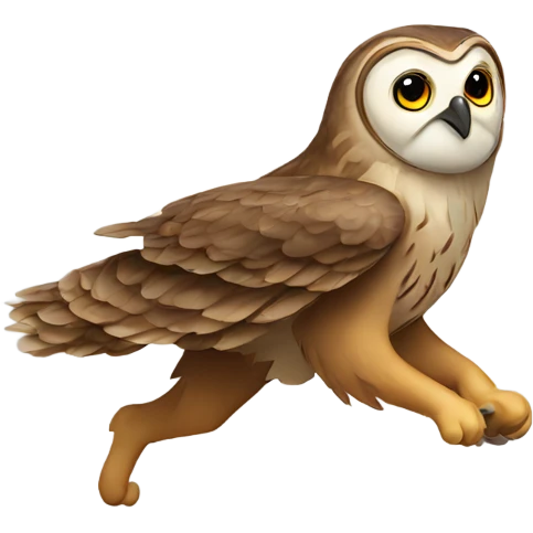 a owl running  emoji