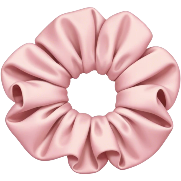 Pink Beige scrunchie  emoji
