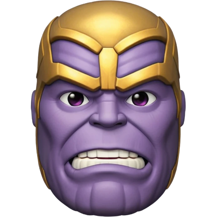 make a funny 3d thanos  emoji