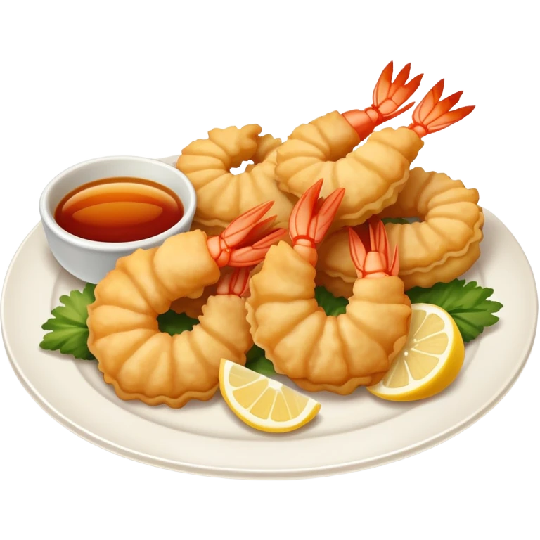 Plate of tempura shrimp  emoji