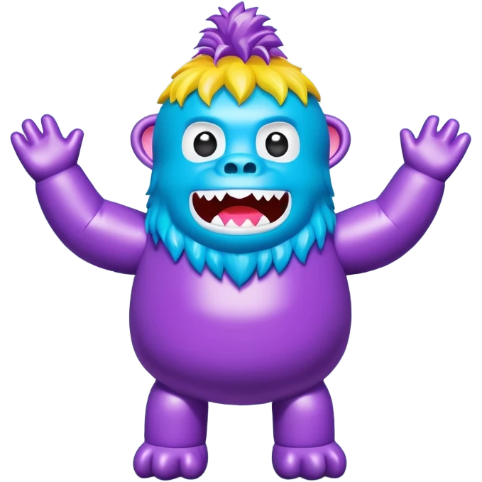 jeff koons yeti inflatable pinata emoji