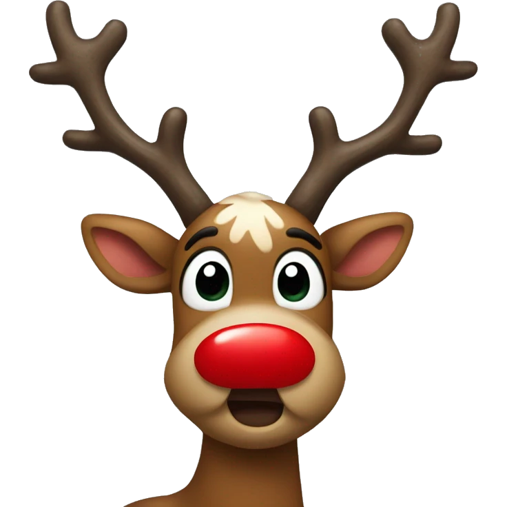 Red Nosed Reindeer emoji
