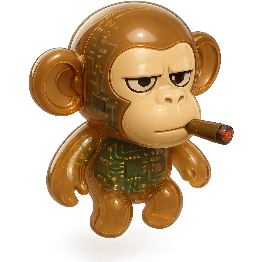 monkey with cigar emoji