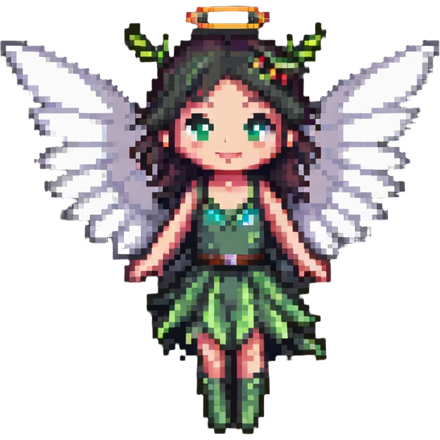 fairy with wings flying pose emoji