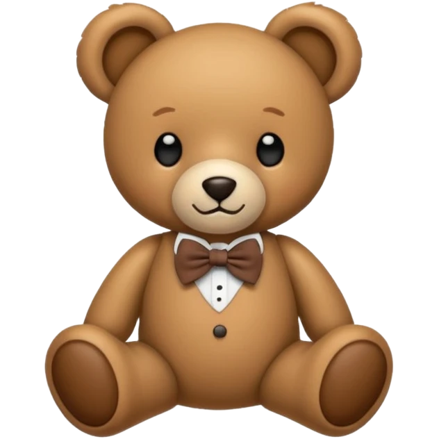 Teddy bear with bow tie emoji