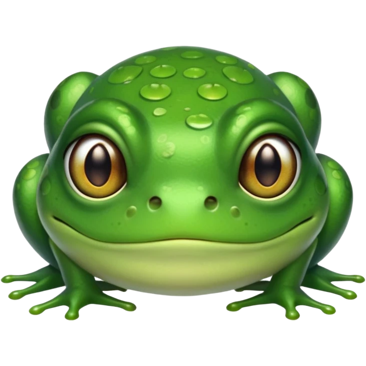 Frog with Asian eyes emoji