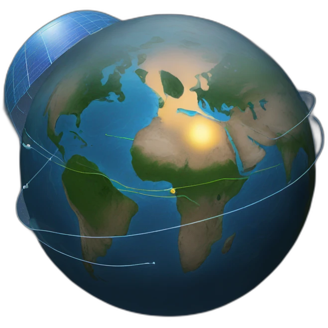 navigation satellite map software emoji