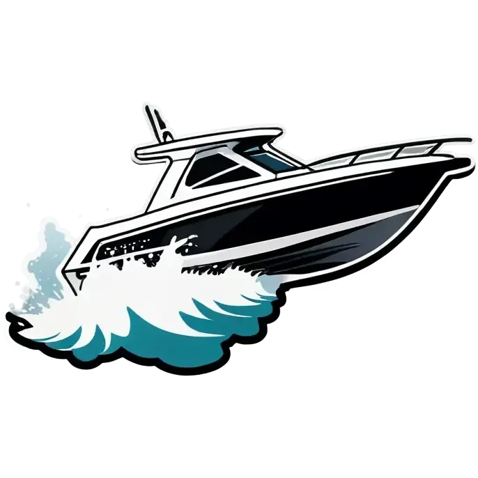 sport boat in waves emoji