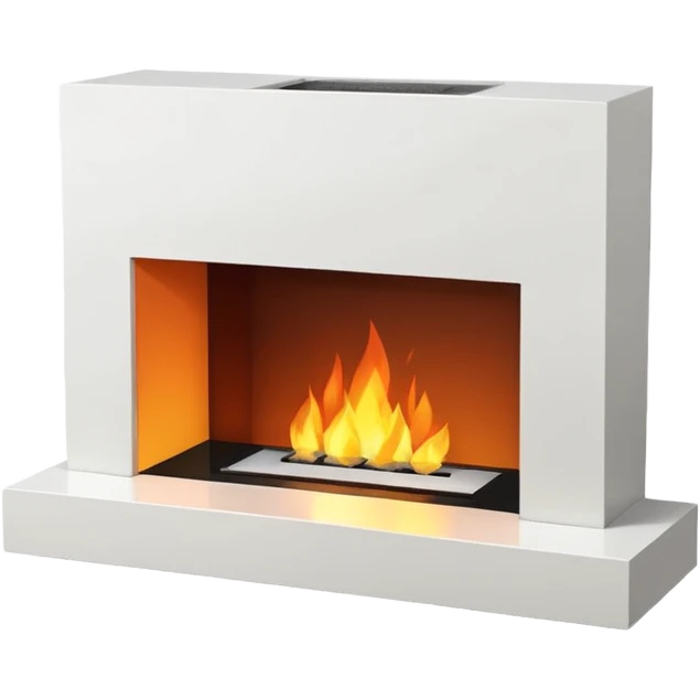 Modern Minimal Fireplace emoji