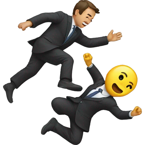 Person falling emoji