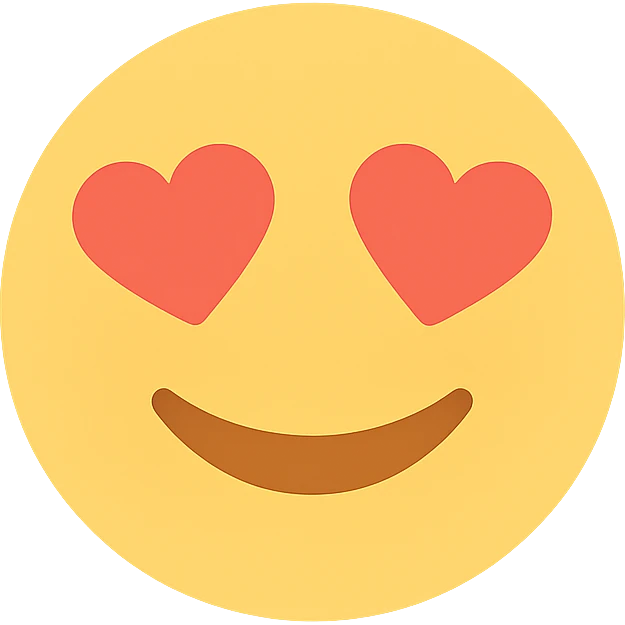 smiling face with heart eyes emoji