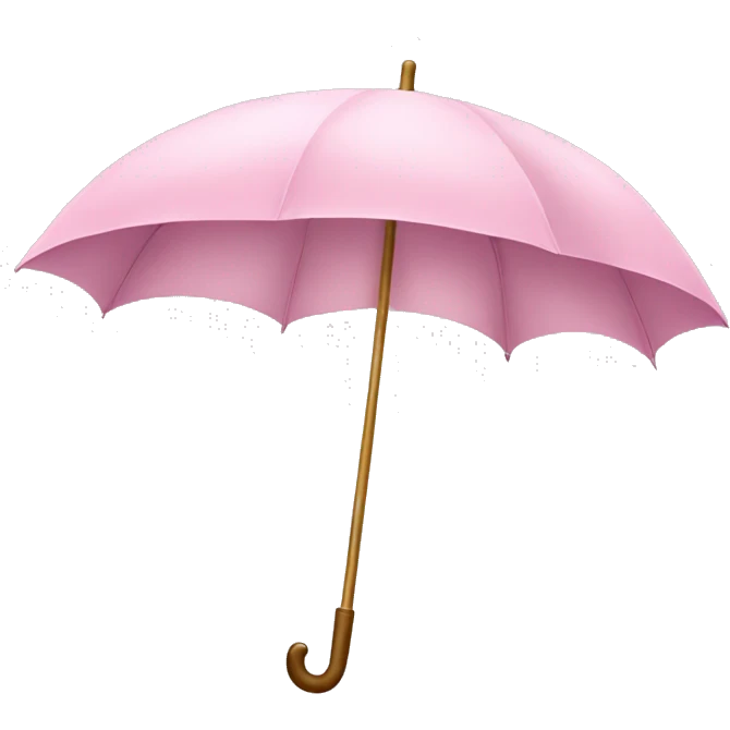 Light pink umbrella unicorn  emoji