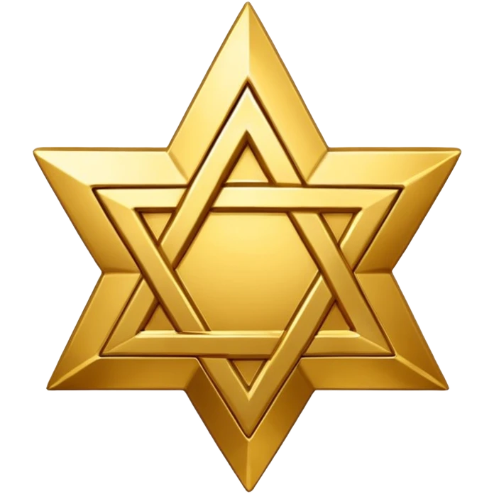 Gold Star of David emoji