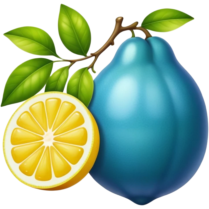 Citron bleu  emoji
