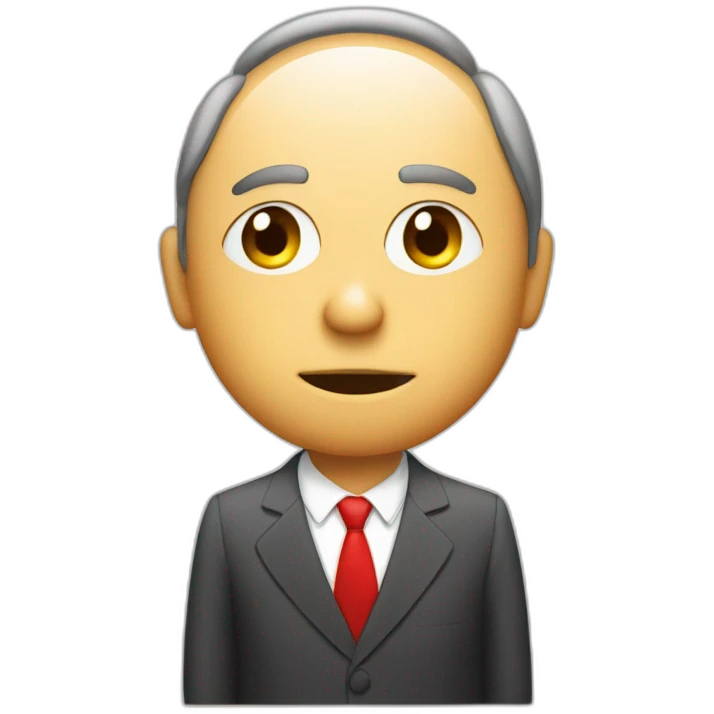 Red circle with red diagonal line over politician talking emoji
