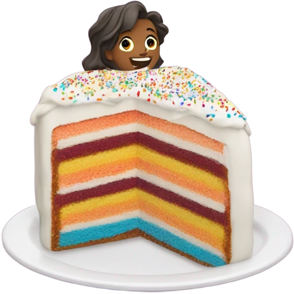 F eating cake emoji